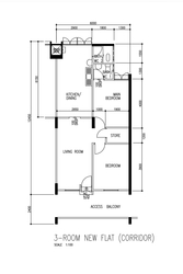 Blk 214 Bedok Town Centre (Bedok), HDB 3 Rooms #569823901